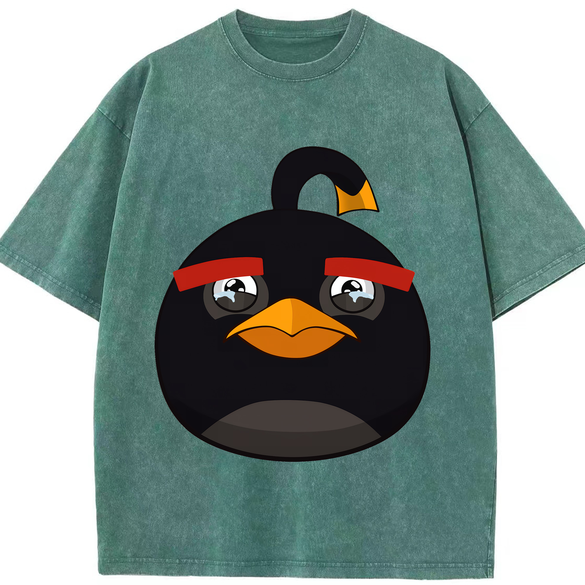 （画像用） Angry Birds アングリーバード 綿100% ヴィンテージ風 半袖Tシャツ（フロントプリント）